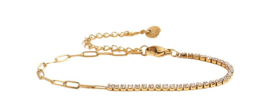 18K Diamond Chain Bracelet