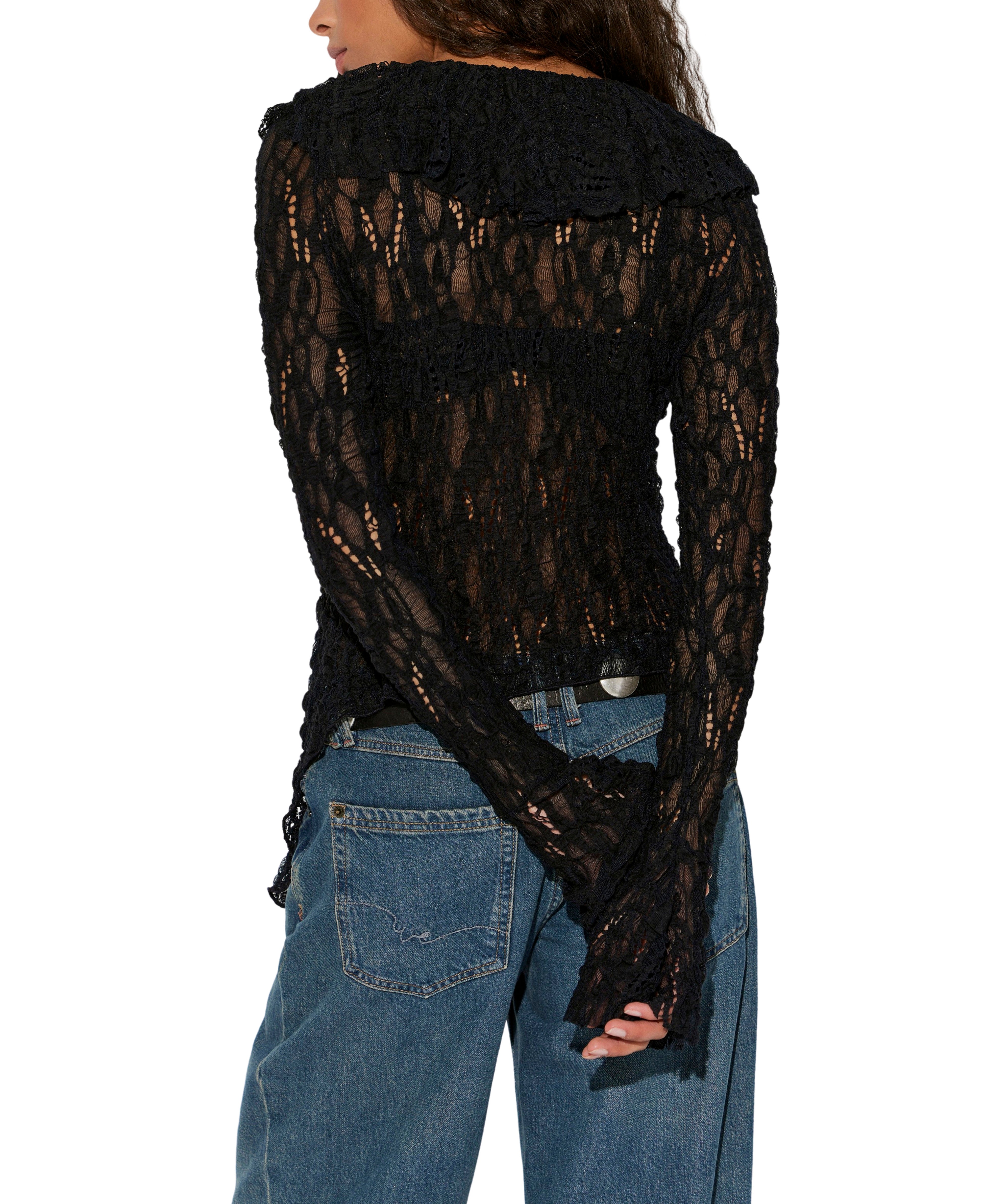 Free People - Laney Cardi - Black