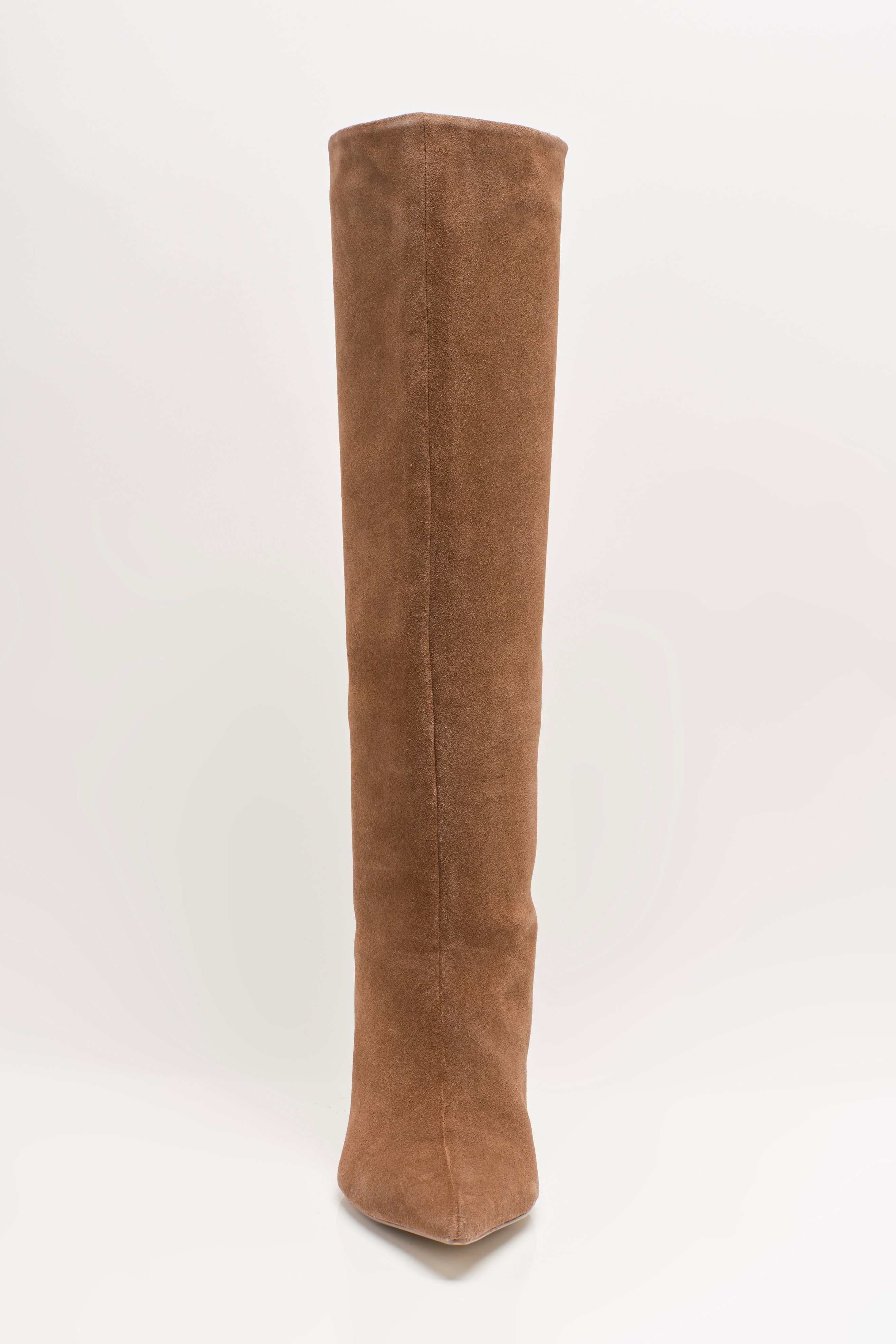 Free People - Kiki Kitten Heel Boot - Tan Suede