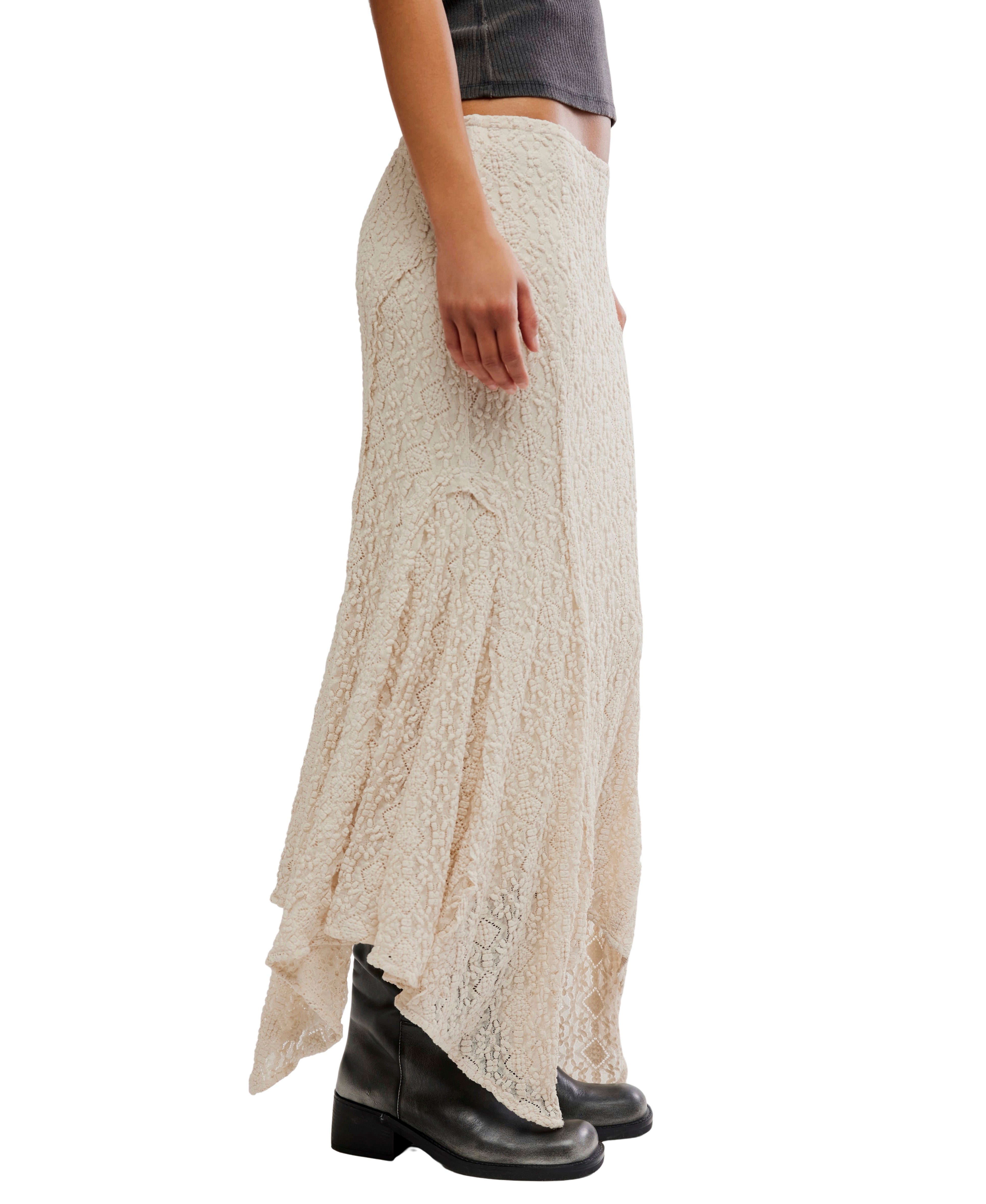 Free People - Bella Lace Mermaid Skirt - Tea