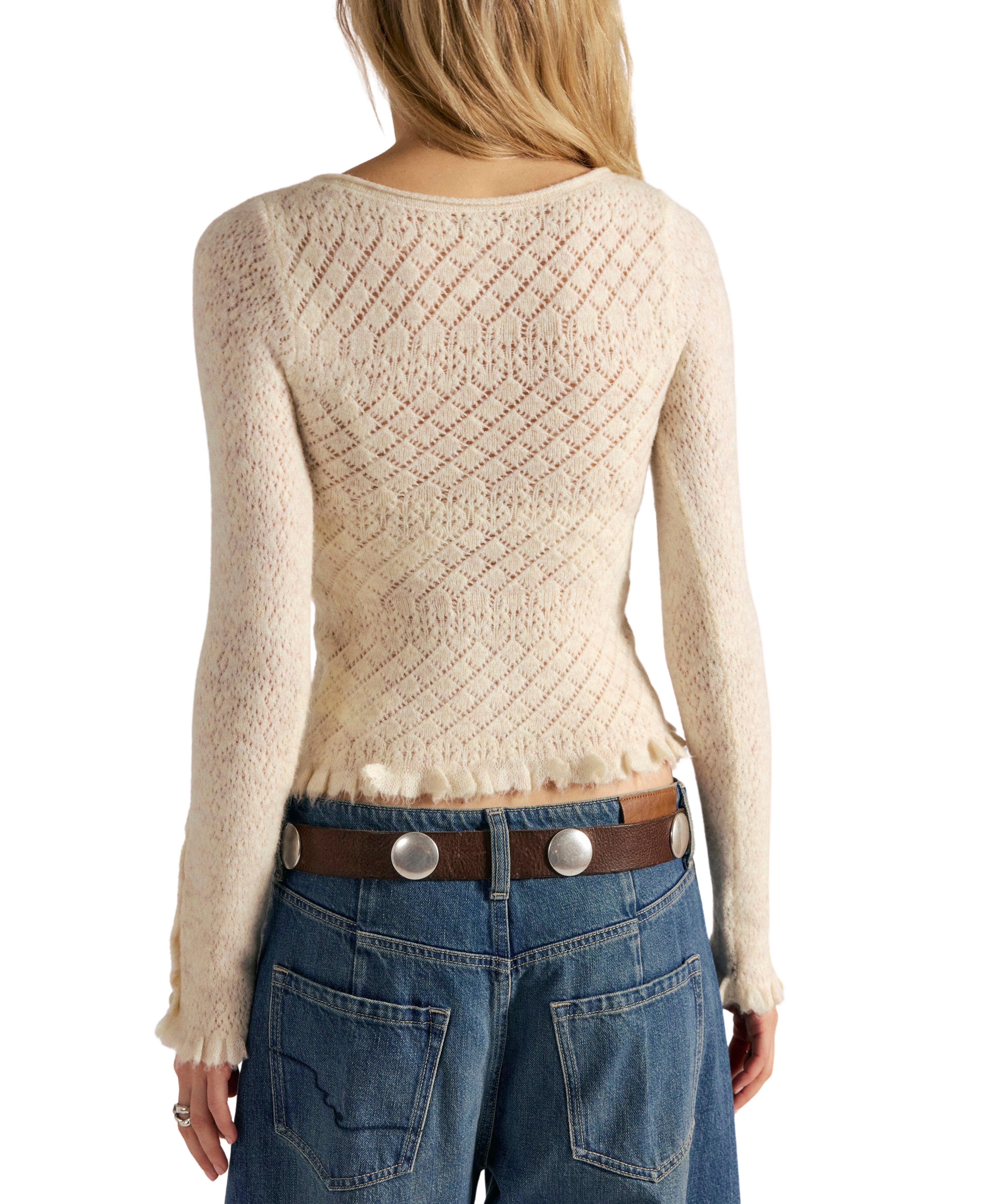 Free People - Love Cardi - Winter White Heather