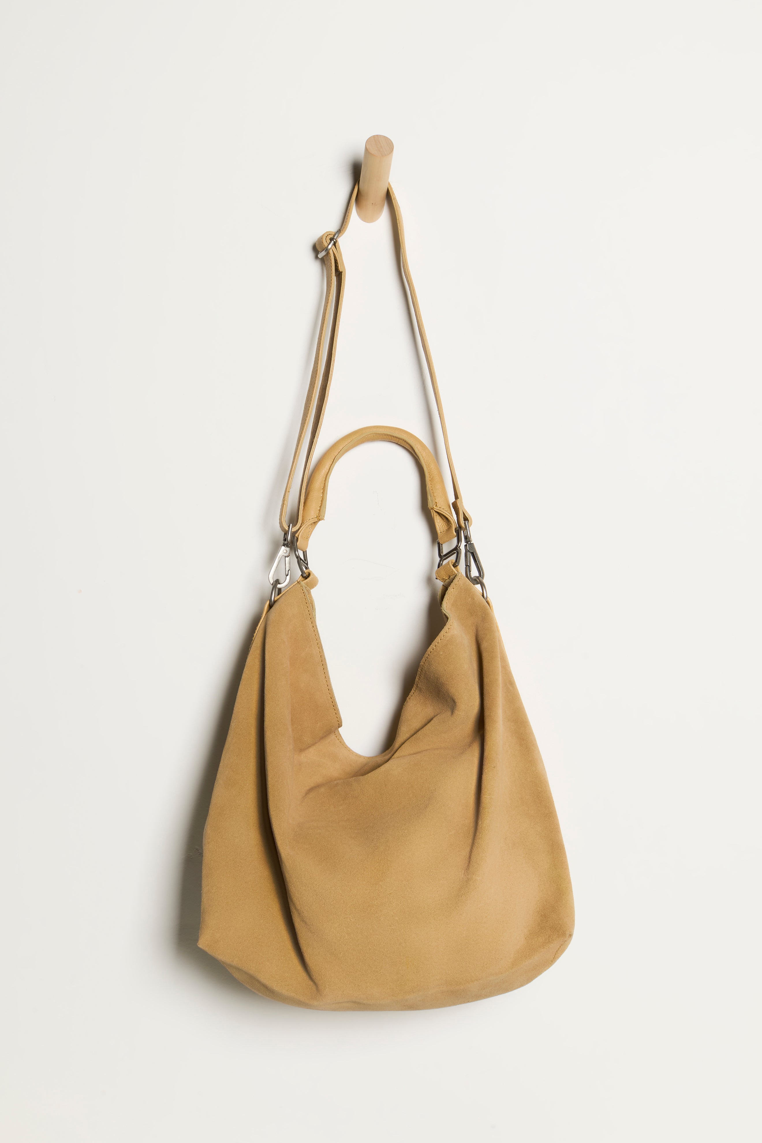 Free People Suzie Suede Slouch Tote - Harvest Gold