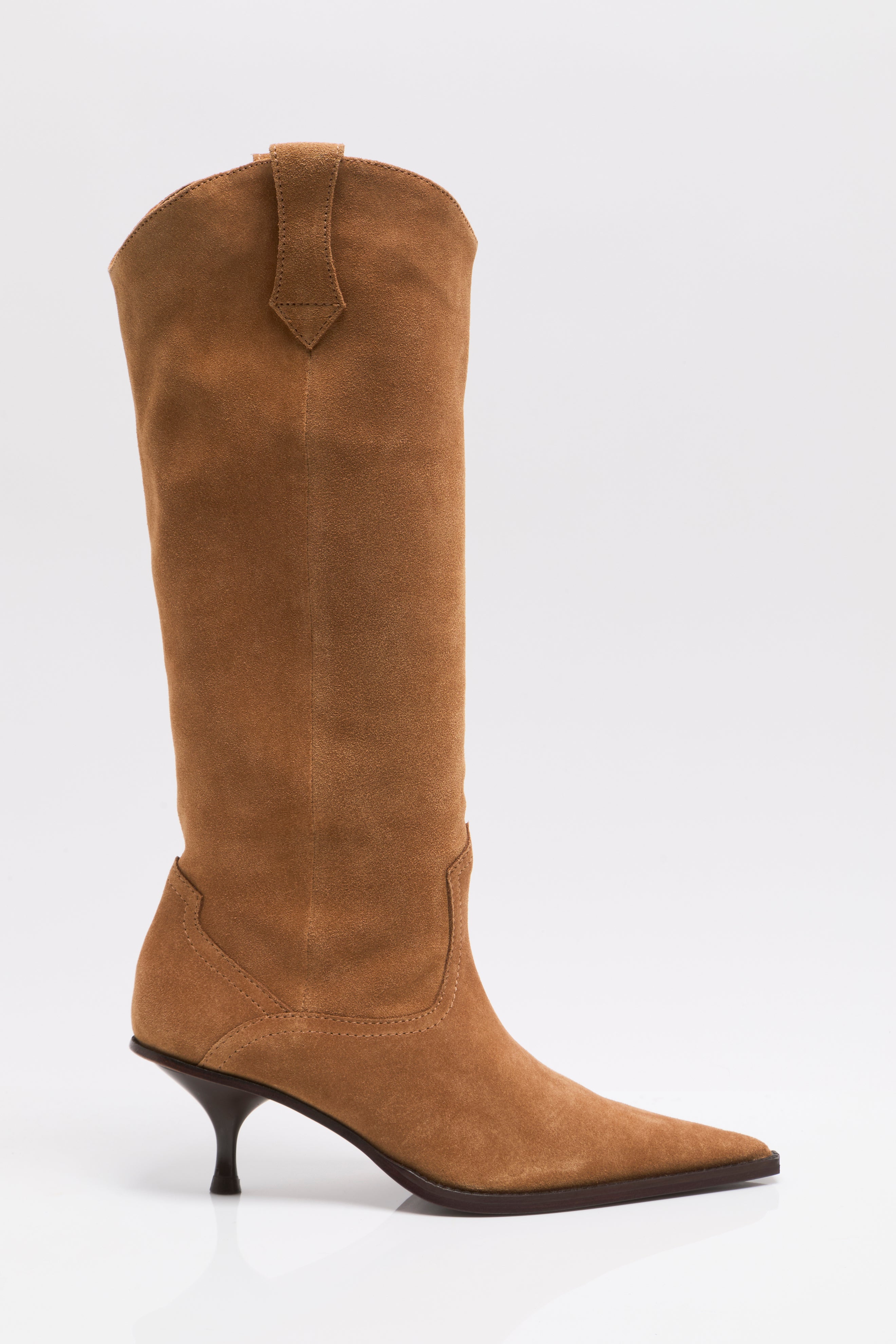 Free People - Daisy Slouch Kitten Heel - Tan Suede