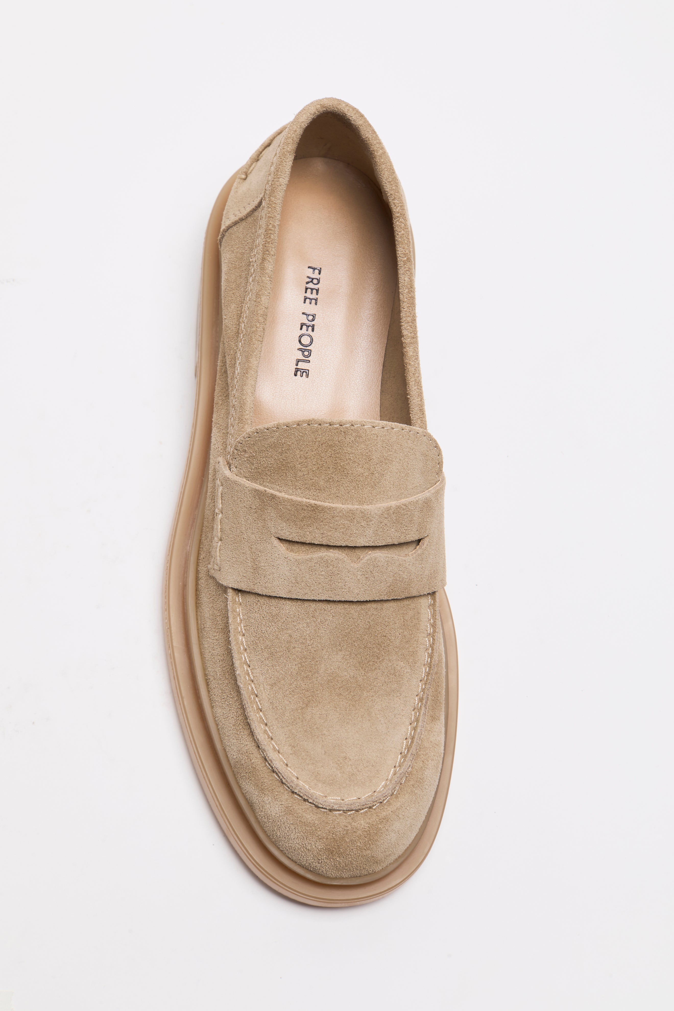 Free People - Lana Loafer - Taupe Suede