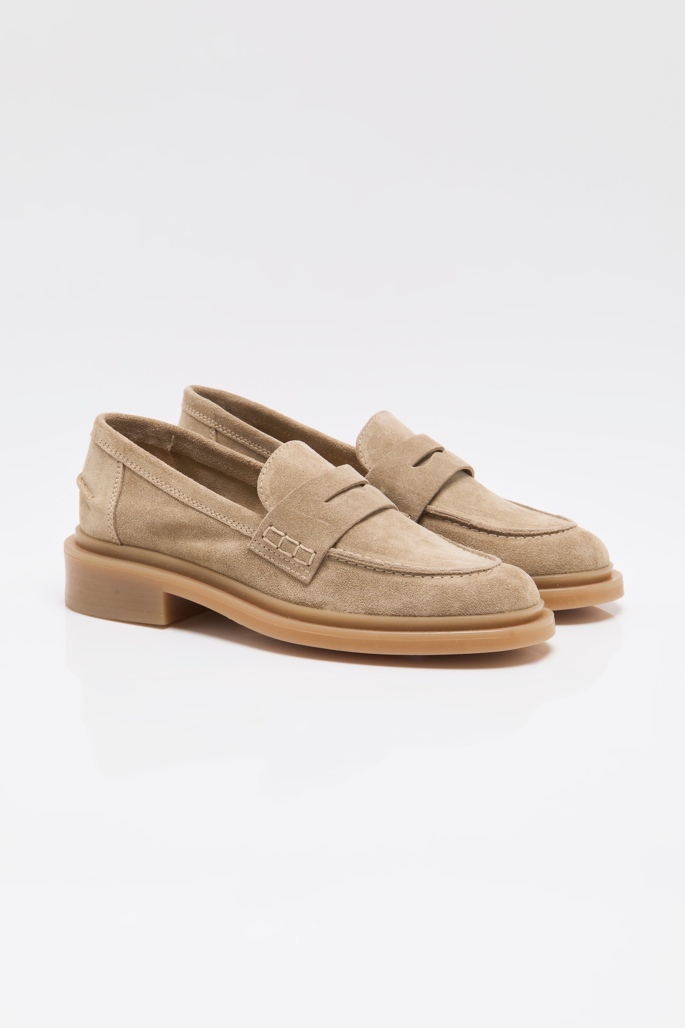 Free People - Lana Loafer - Taupe Suede