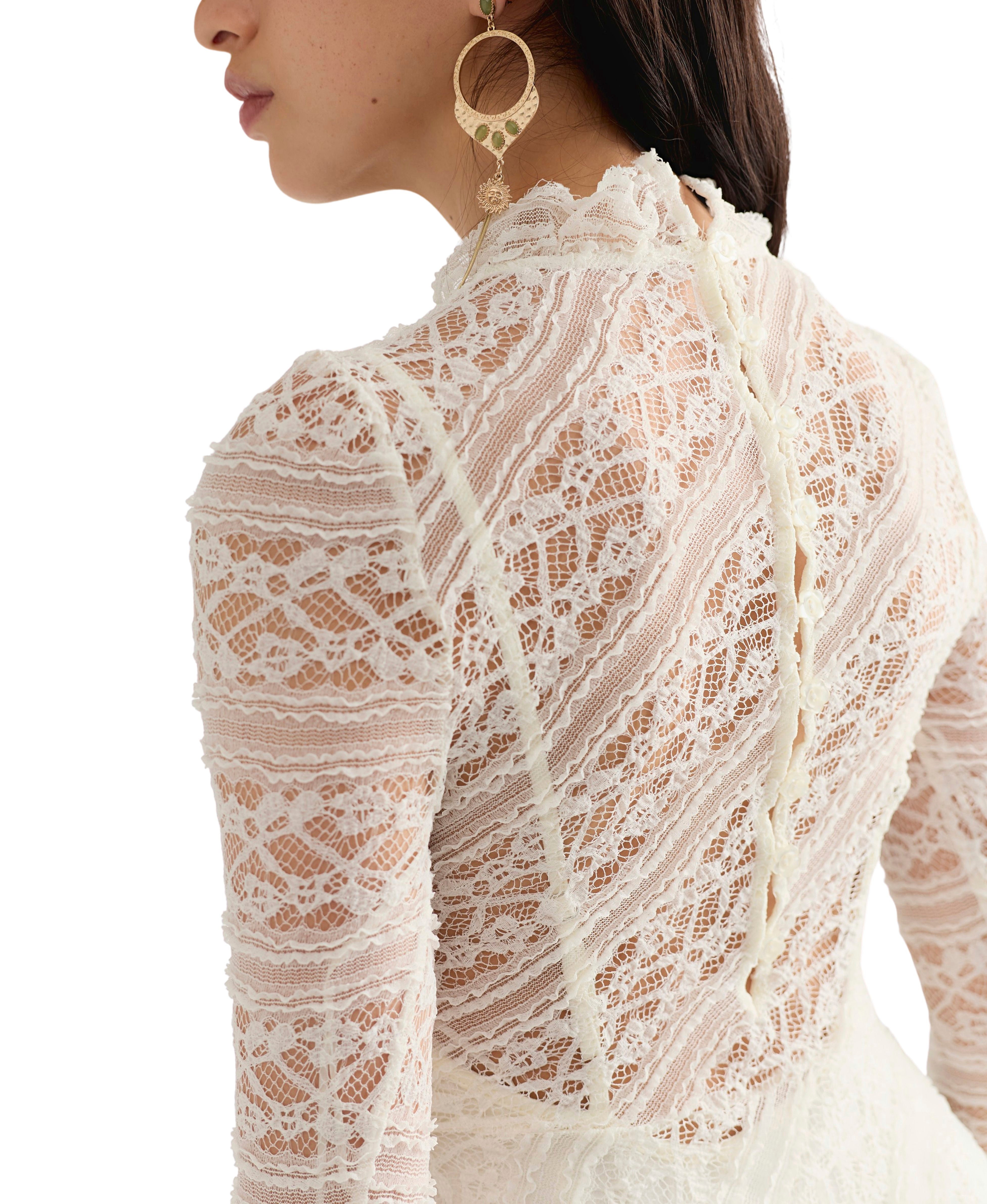 Free People - Woodland Whispers Mini Dress - Tofu