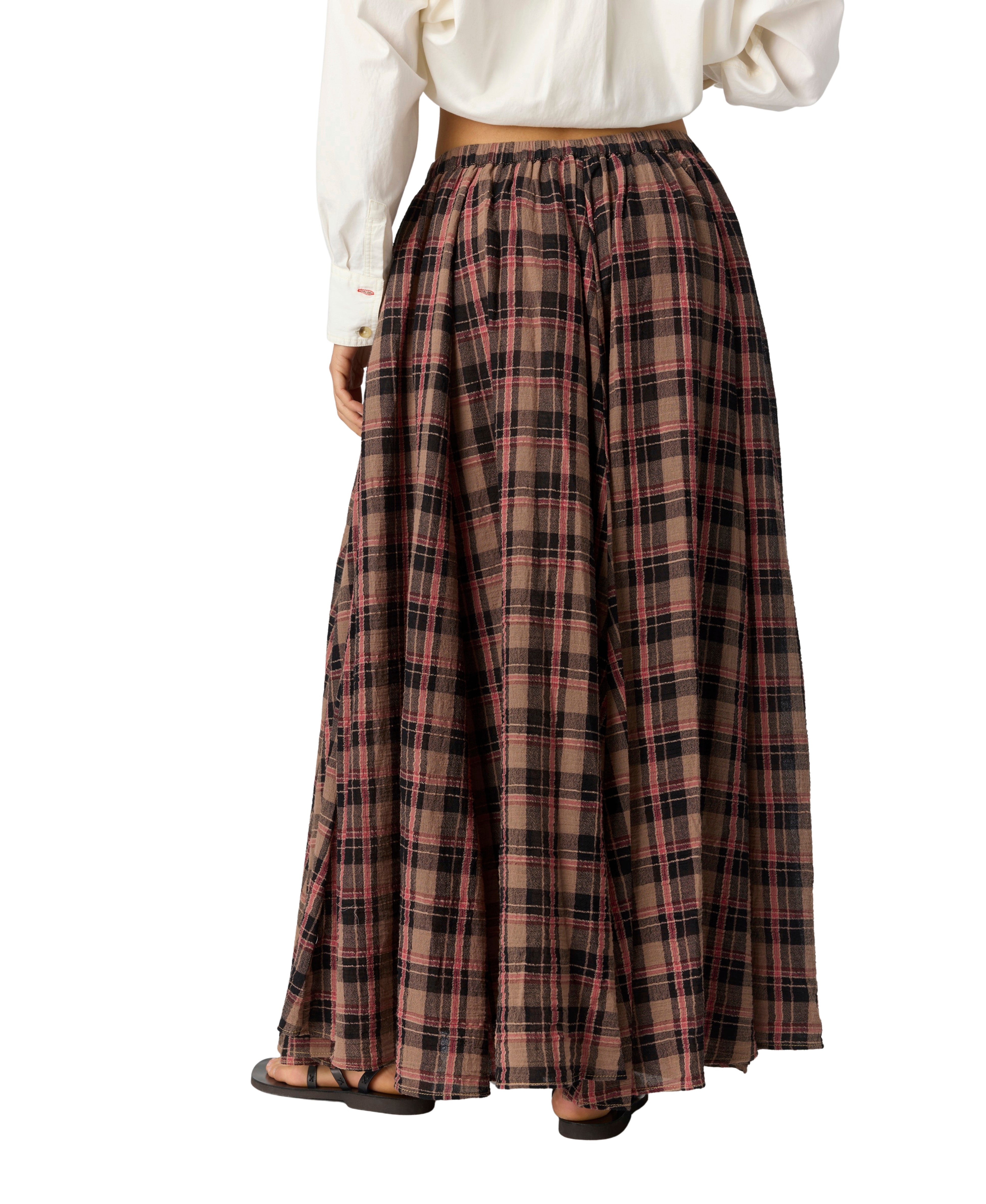 Free People - Ives Maxi Skirt - Chocolate Combo