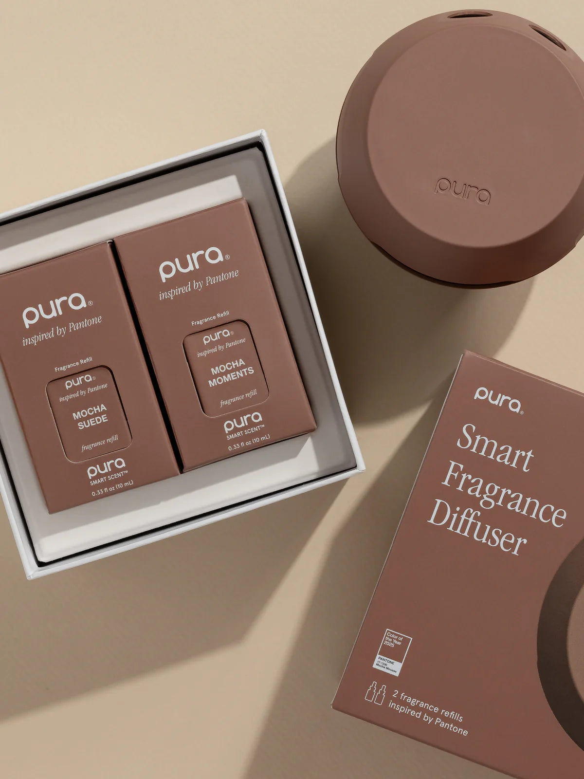 Pura x Pantone 2025 Smart Fragrance Diffuser Fragrance - Mocha Moments