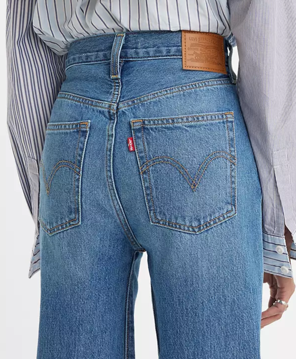 Levi wide leg womens jeans sales
