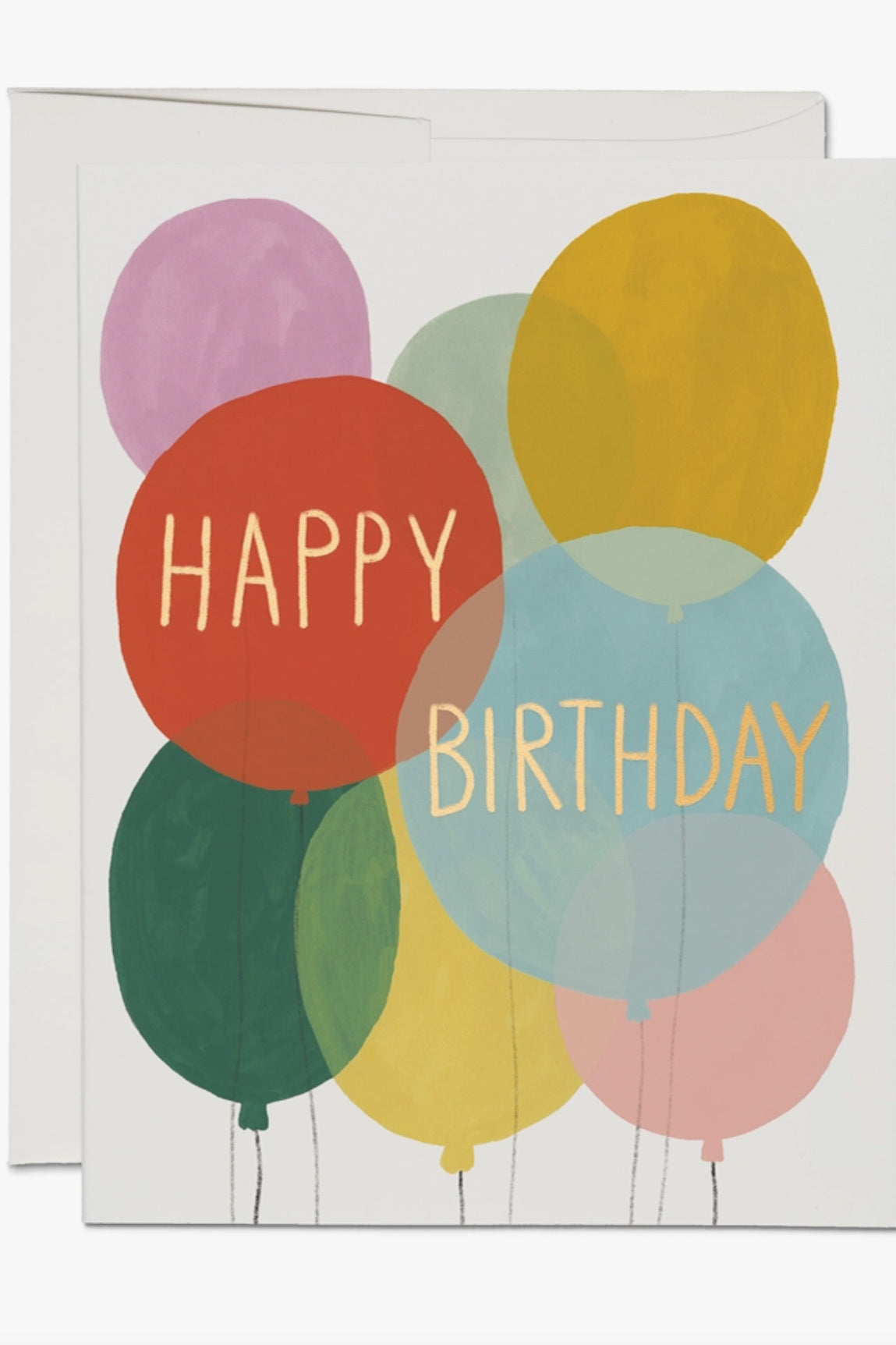 Red Cap Cards - Birthday Balloons Card