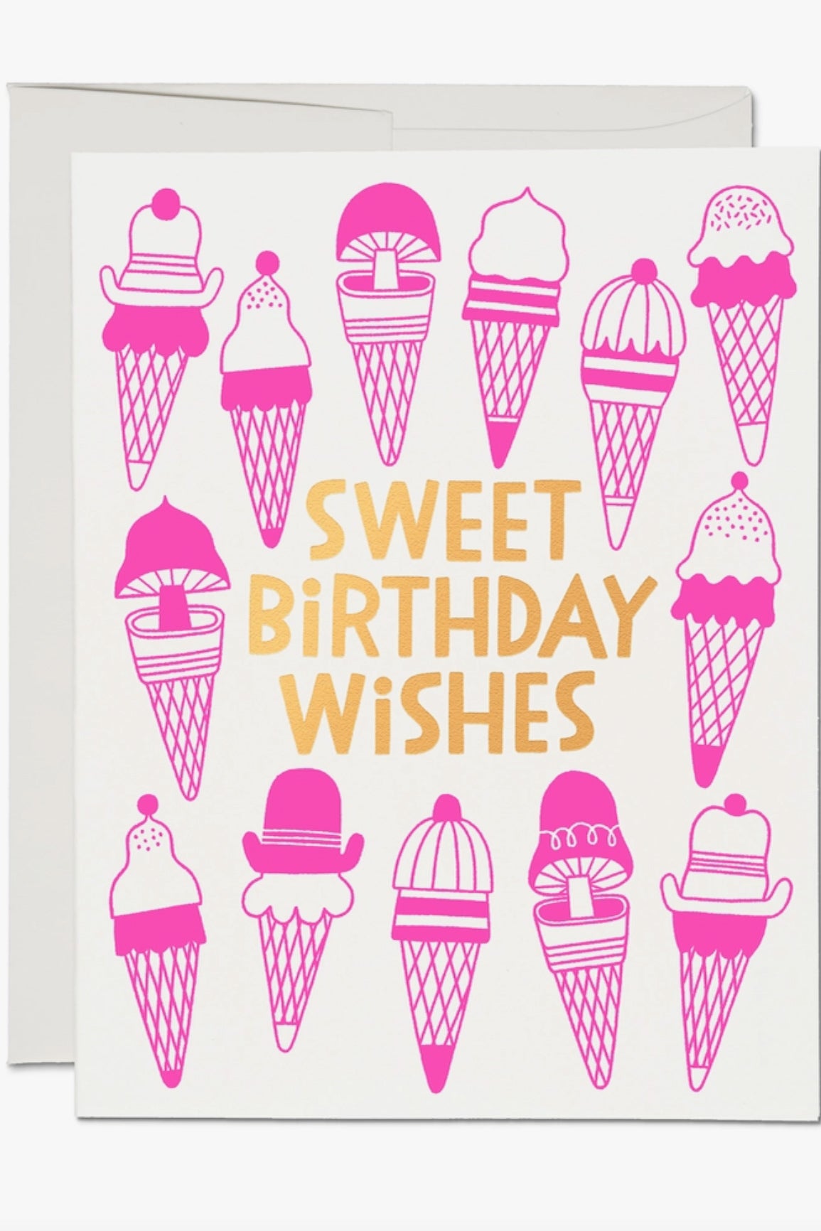 Red Cap Cards - Ice Cream Wishes Birthday Card