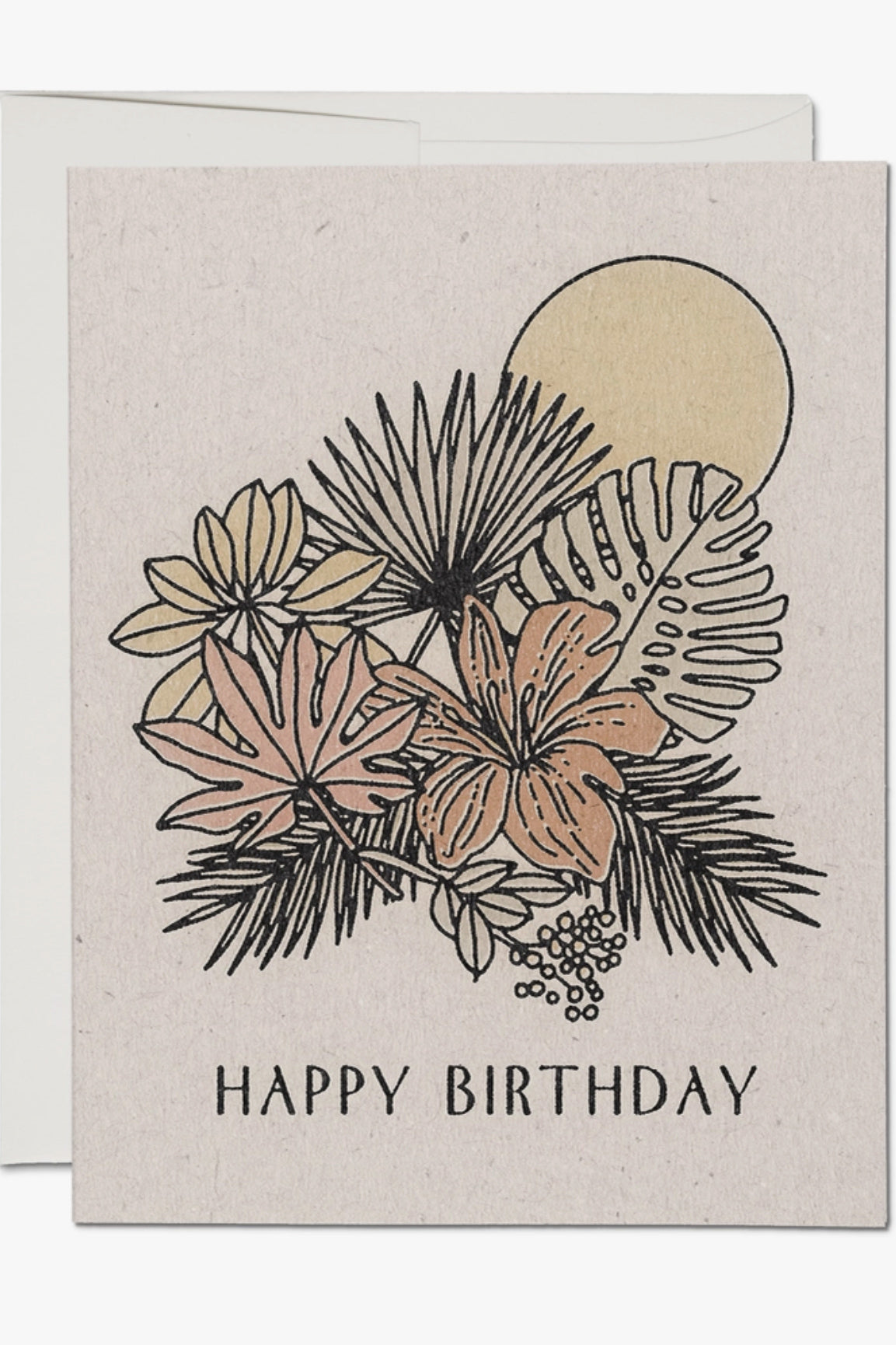 Red Cap Cards - Tropical Birthday Card
