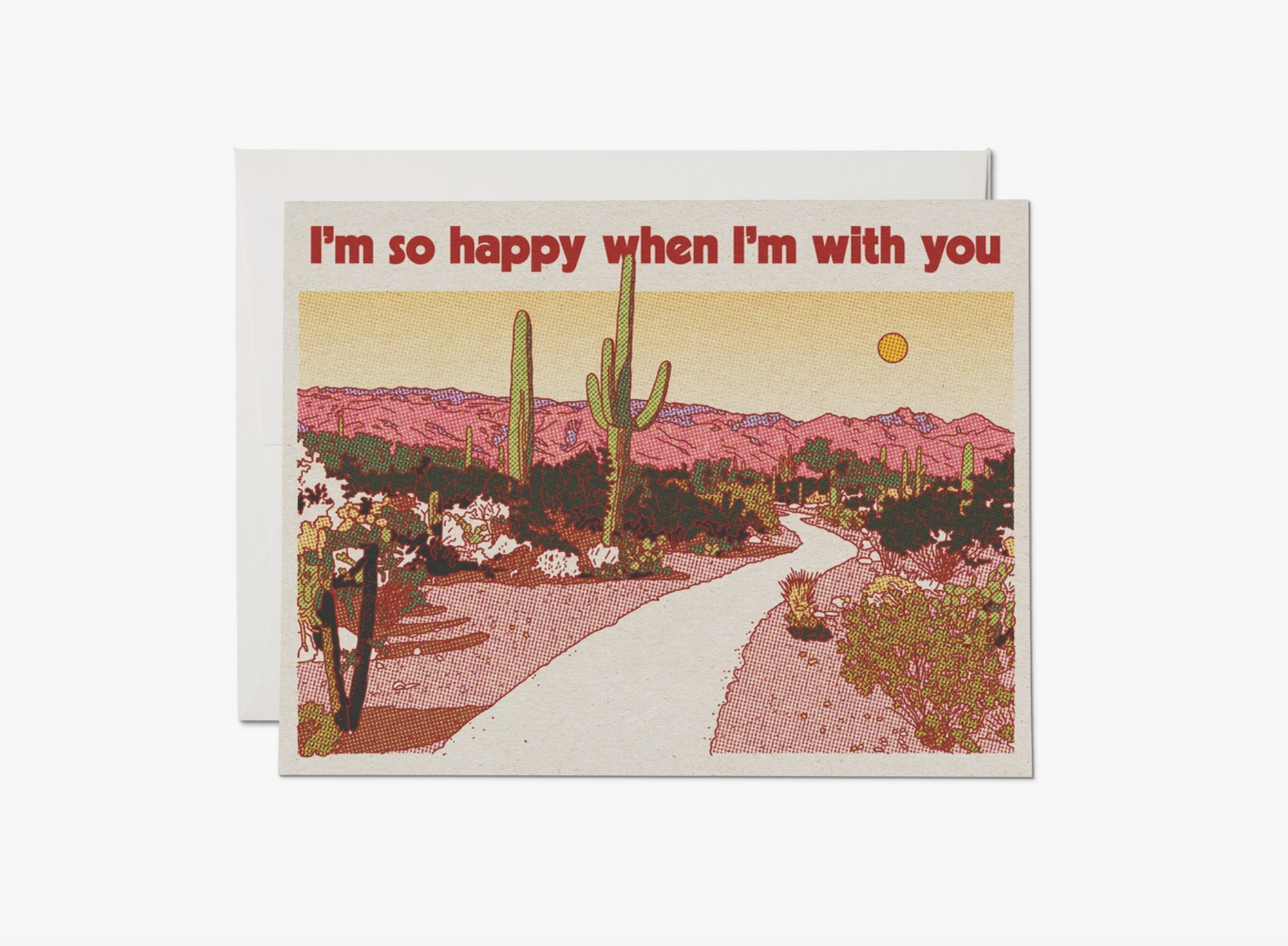 Red Cap Cards - When I'm With You Love Card