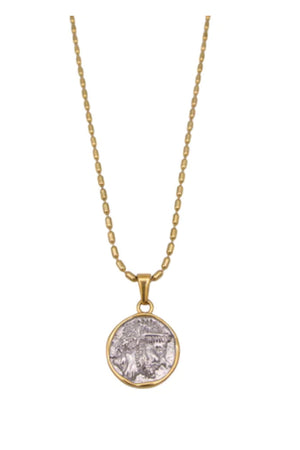 Farrah B In Charge Coin Necklace
