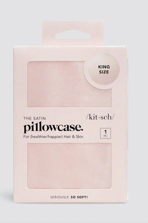 KITSCH - Satin Pillowcase King - Blush