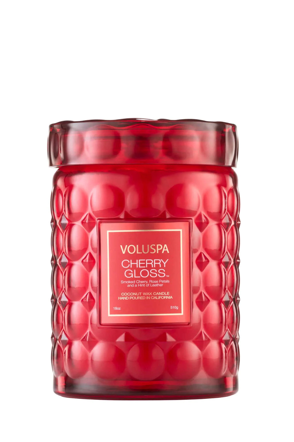 Voluspa Large Glass Jar Candle - 18 oz - CHERRY GLOSS