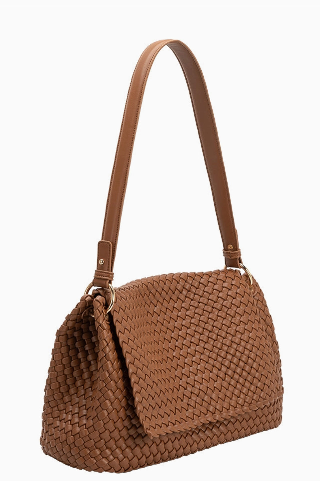 Melie Bianco - Natalia Shoulder Bag - Saddle