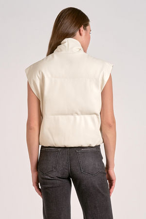 Fran Puffer Vest - White
