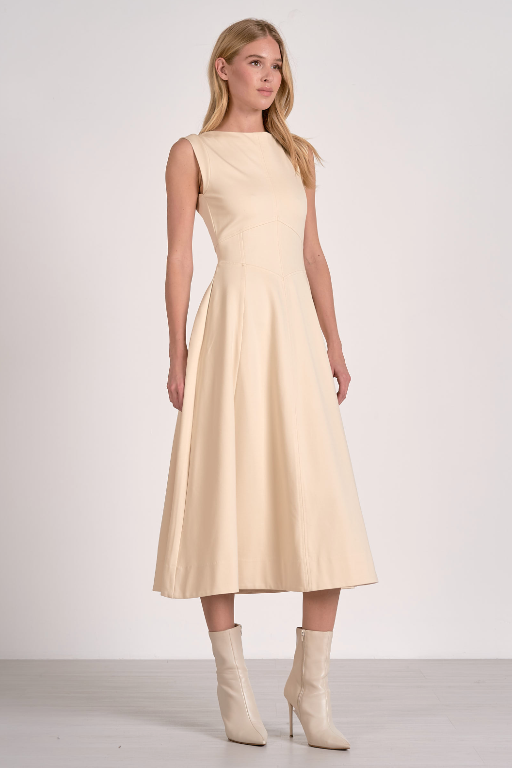 Camilla Midi Dress - Stone