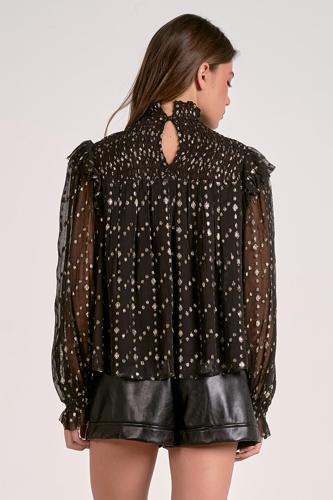 Ivy Balloon Sleeve Blouse Top