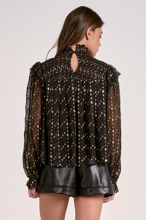 Ivy Balloon Sleeve Blouse Top