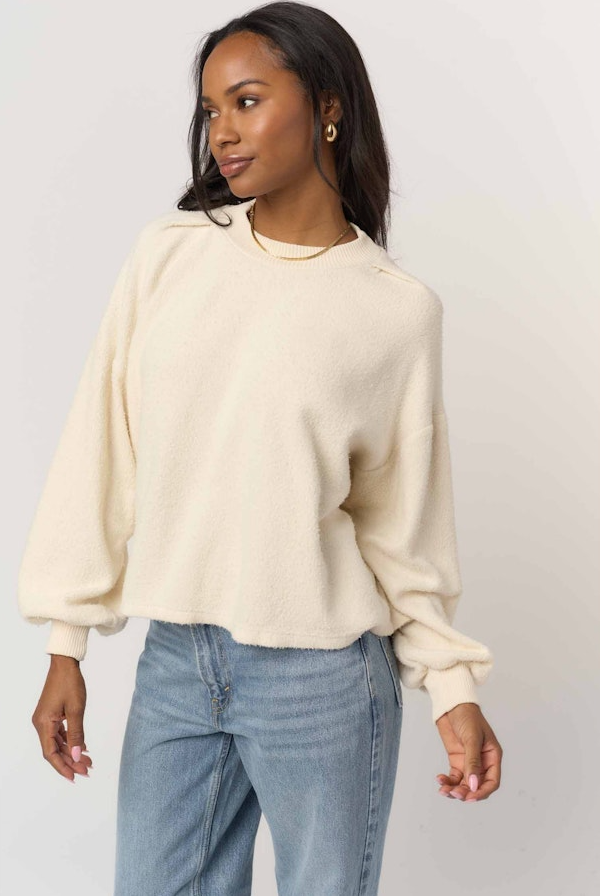 Time After Time Mock Neck Sweatshirt
