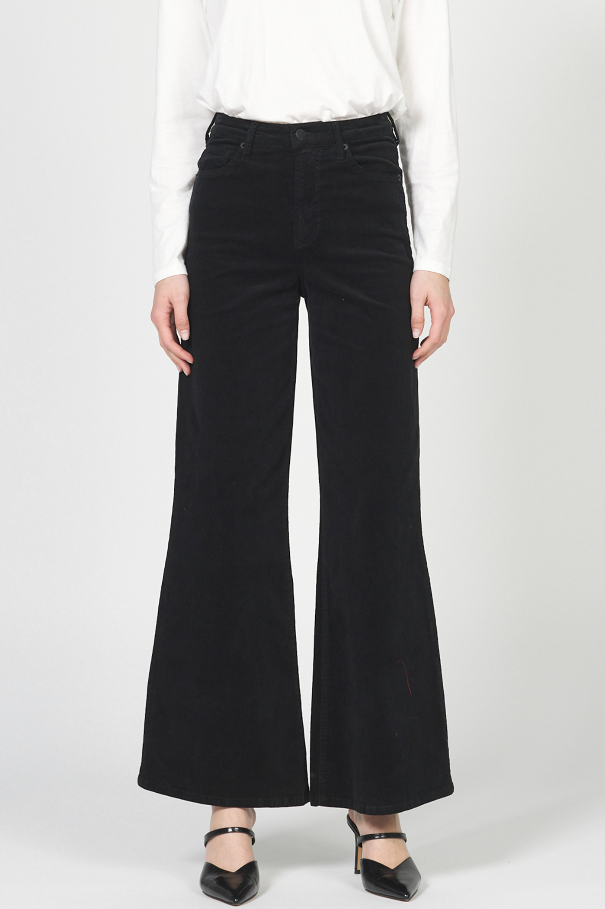 Fiona High Rise Wide Leg Jeans - Black