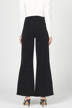 Fiona High Rise Wide Leg Jeans - Black