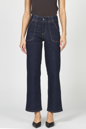 Holly High Rise Denim Jeans - Rinse Wash
