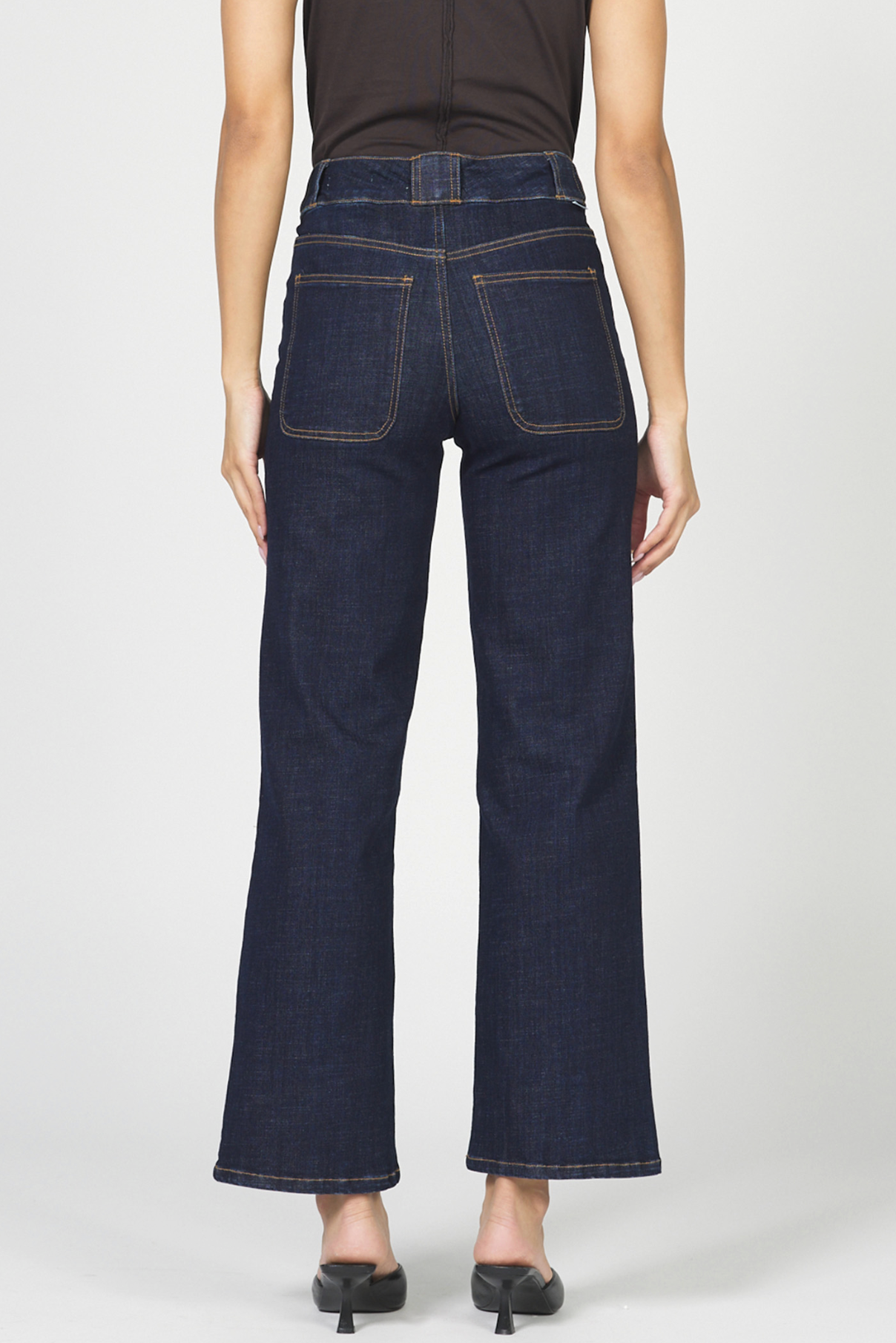 Holly High Rise Denim Jeans - Rinse Wash