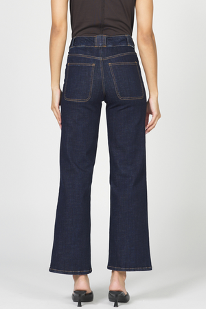 Holly High Rise Denim Jeans - Rinse Wash