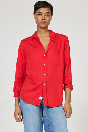 Galina Button Down Top - Salsa