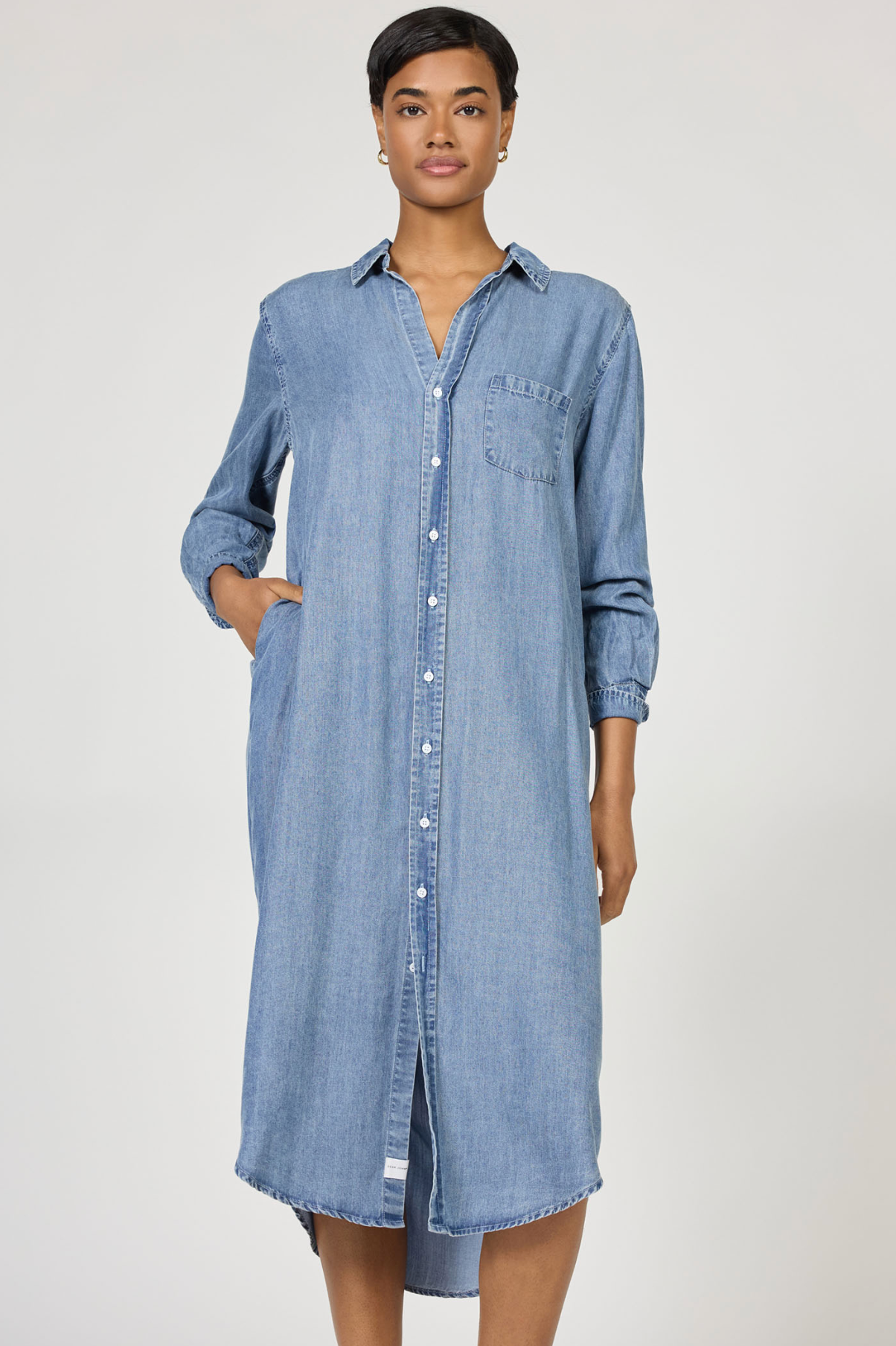 Galina Denim Midi Dress