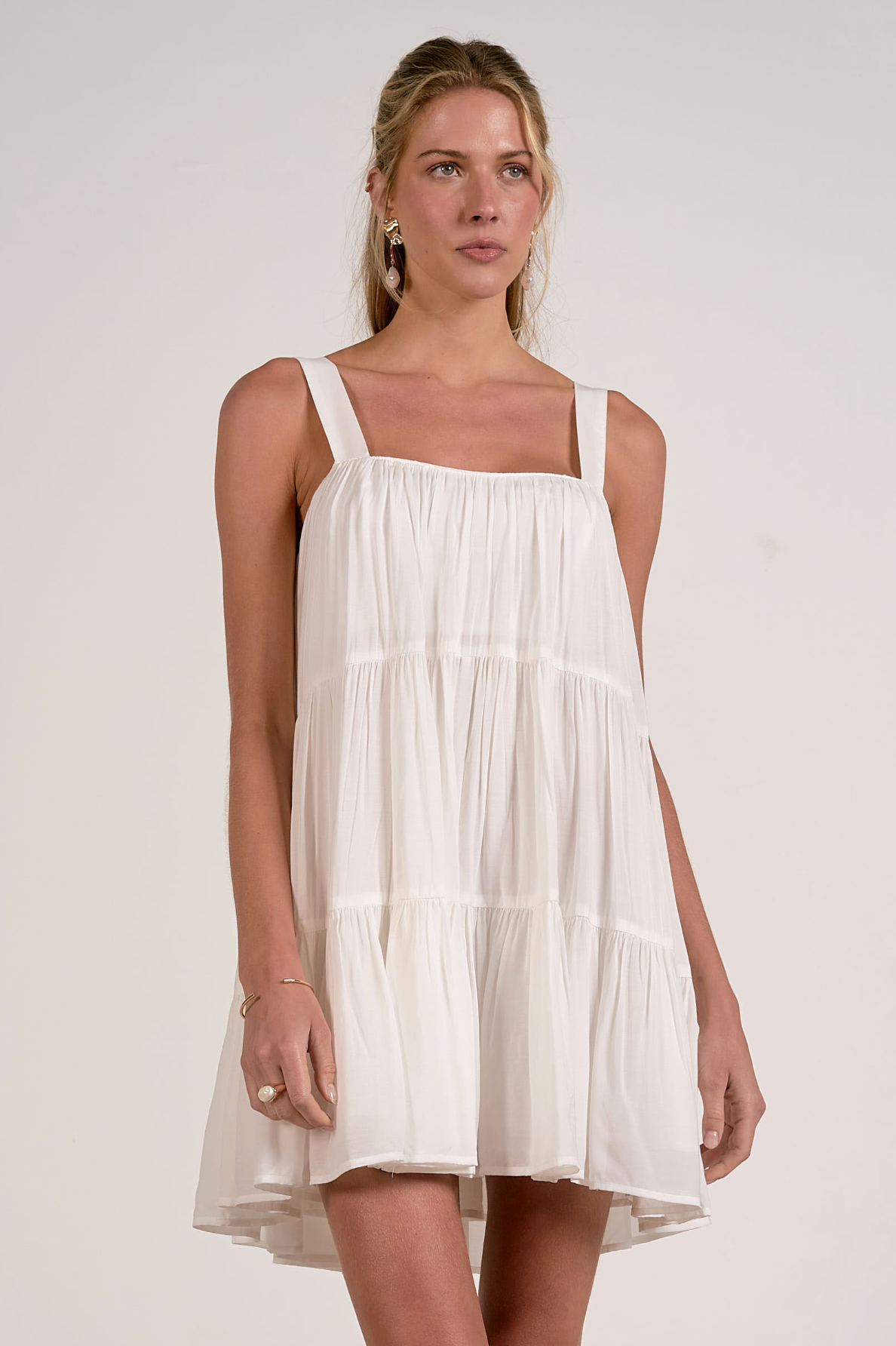 Scottie Mini Dress - White