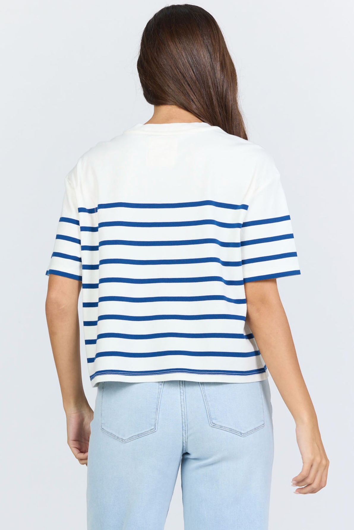 Maddox Tee - Navy Stripe
