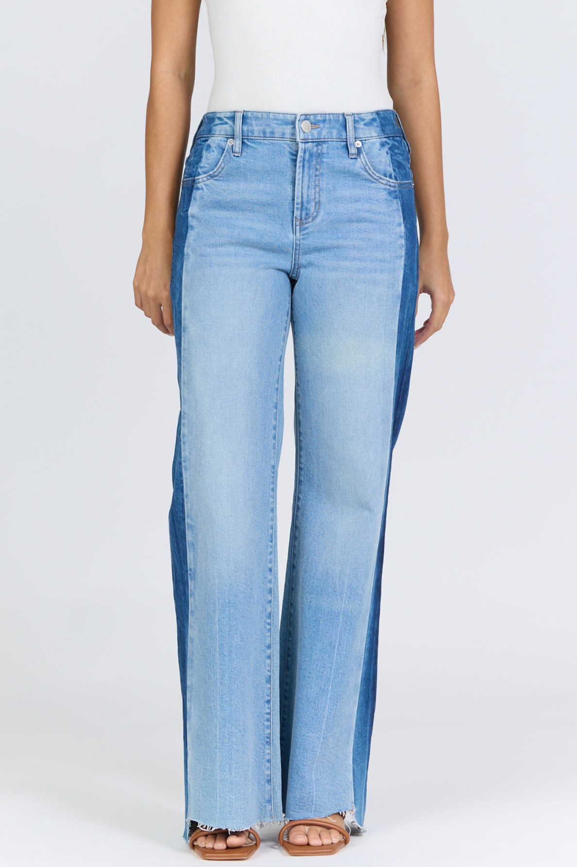 Fiona High Rise Wide Leg Jeans - Tana