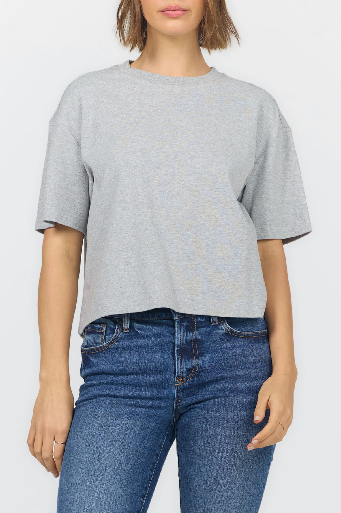 Maddox Jersey Tee - Heather Grey