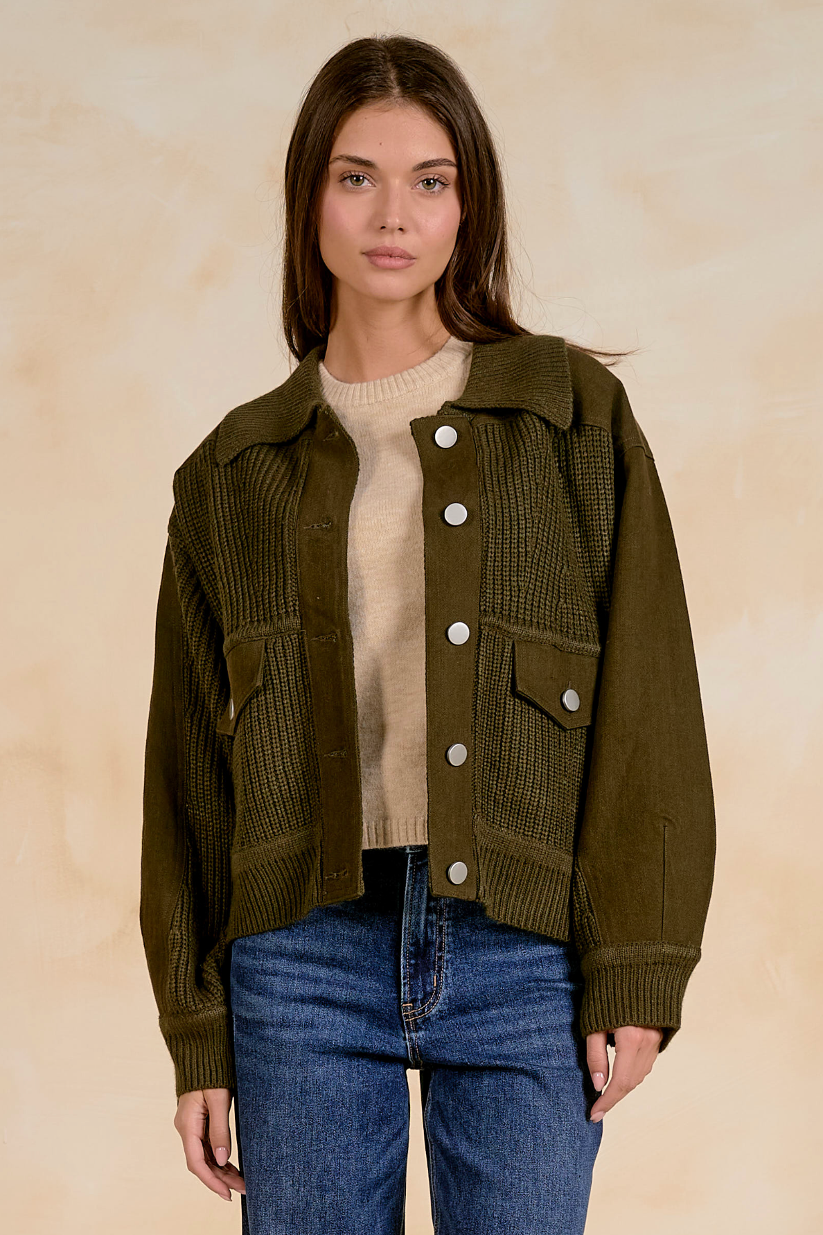 Ella Barn Jacket - Olive