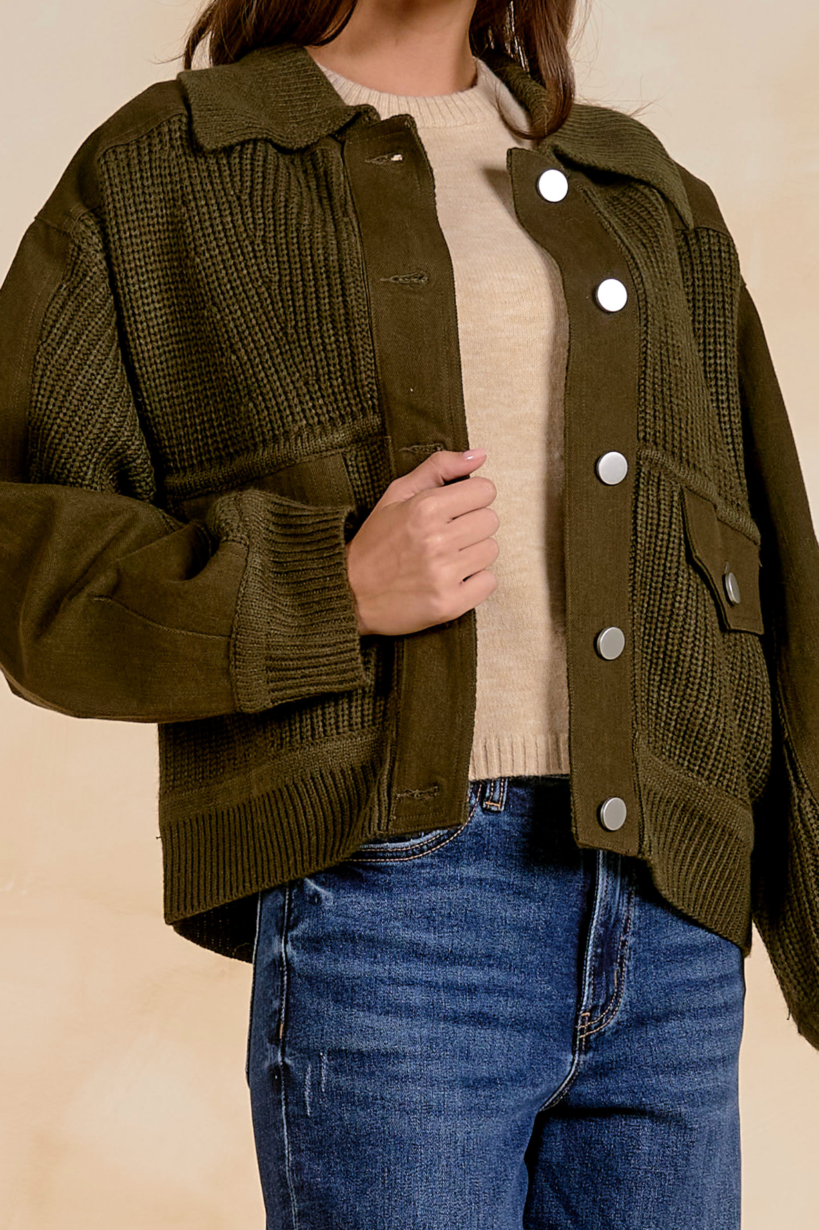 Ella Barn Jacket - Olive