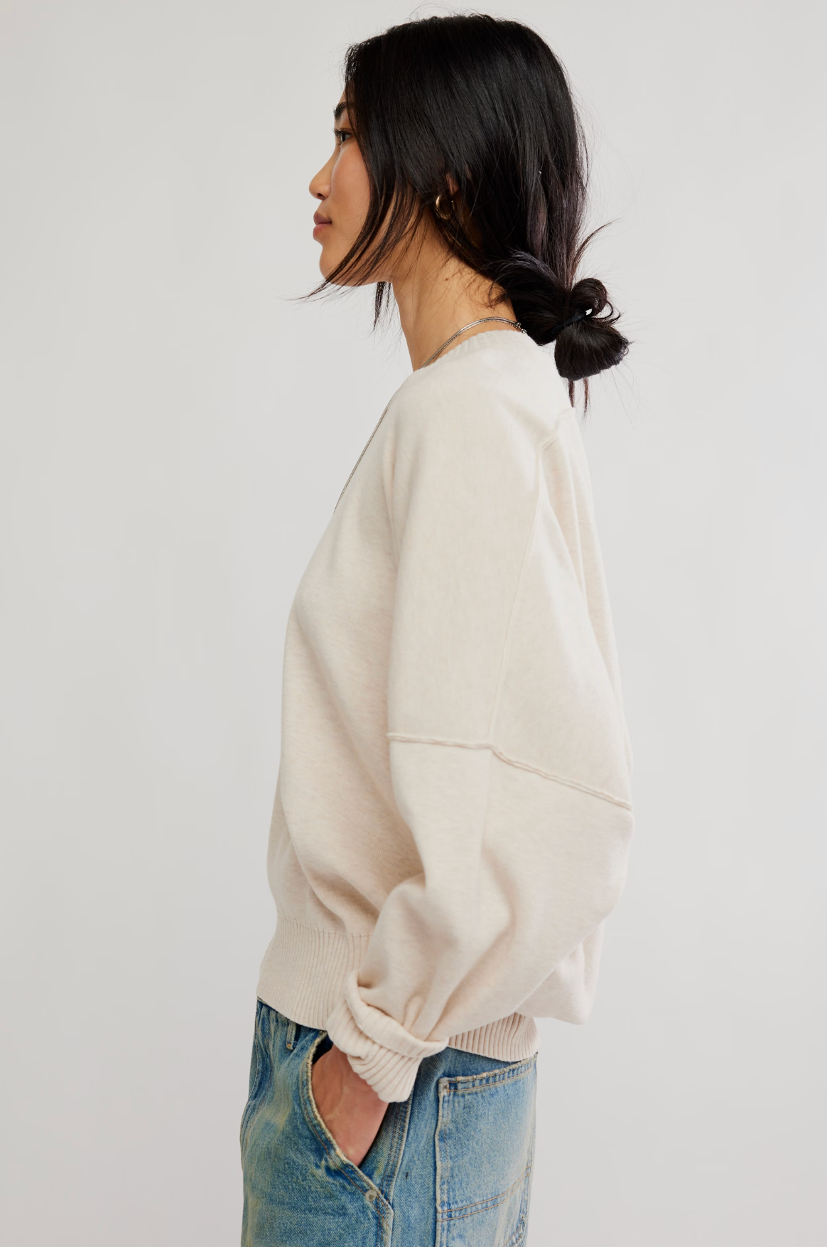 Free People - Alma Pullover - Marshmellow Heather