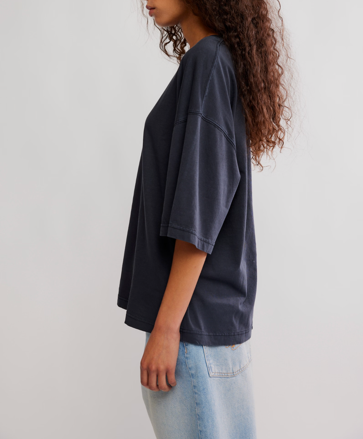 Free People - Perfect Oversized Tee - Black