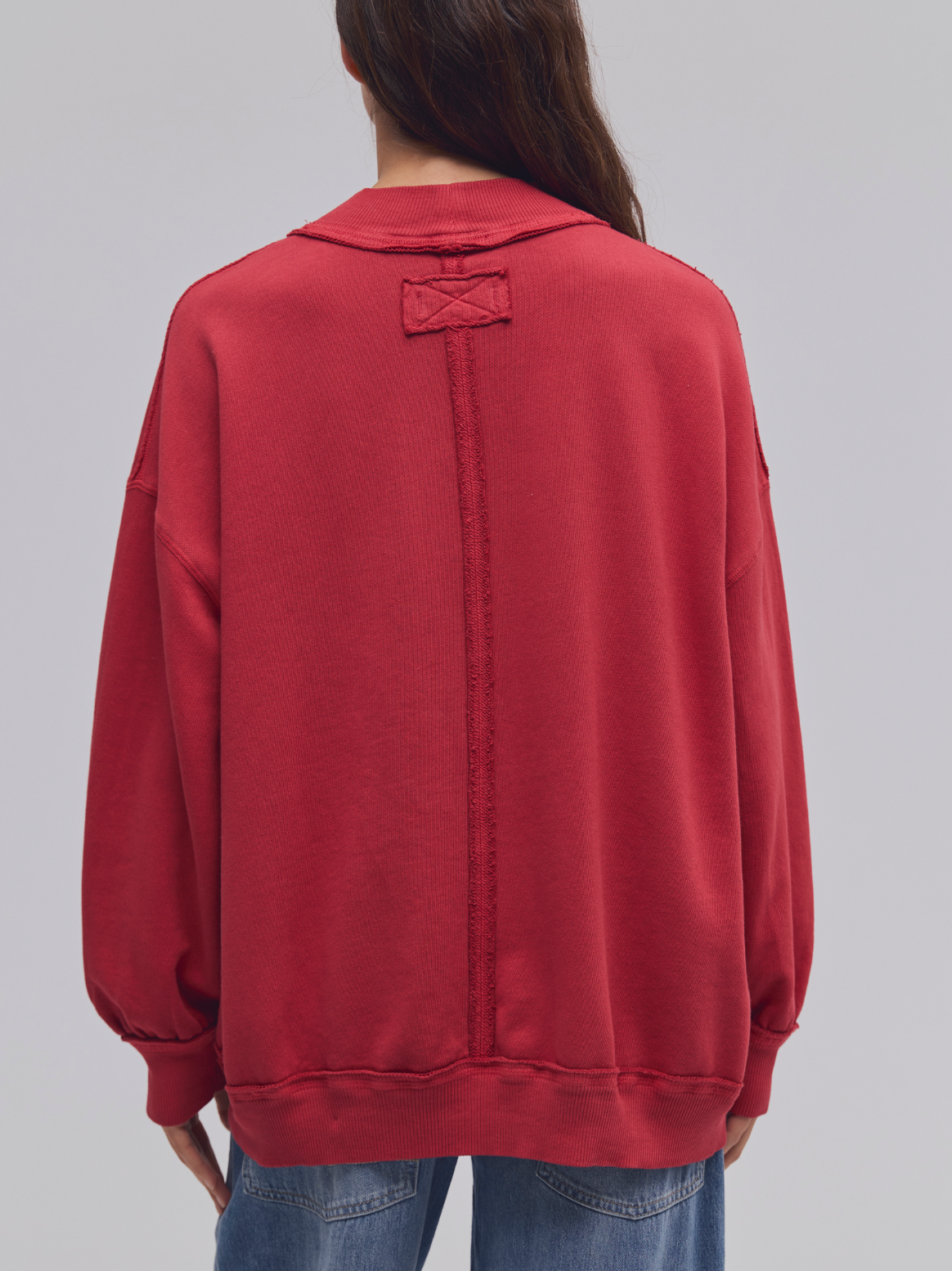 Free People - Palm Springs Turtleneck Sweatshirt - Salsa