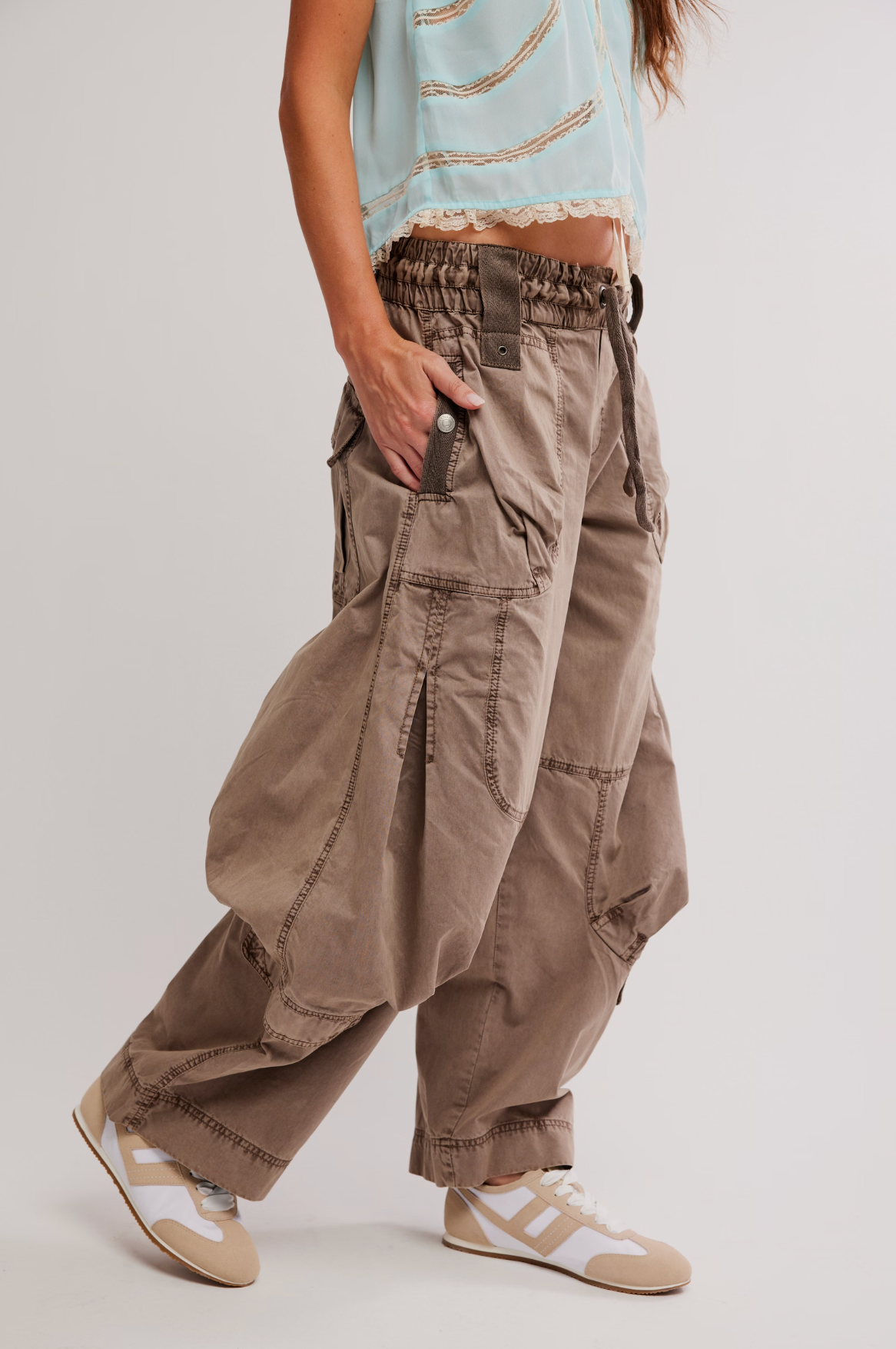 Free People Onset Parachute Pants - Dusted Cocoa
