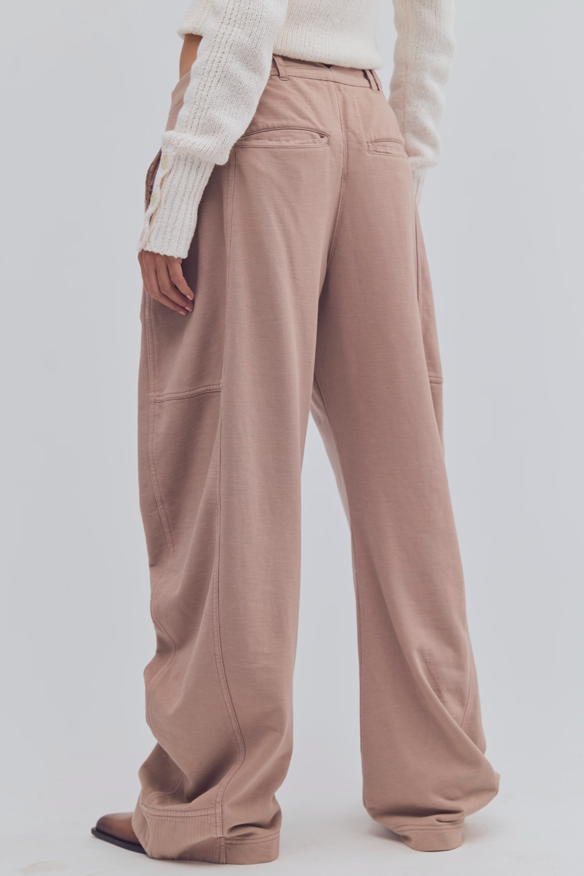 Free People Spotlight Knit Trouser - Stucco