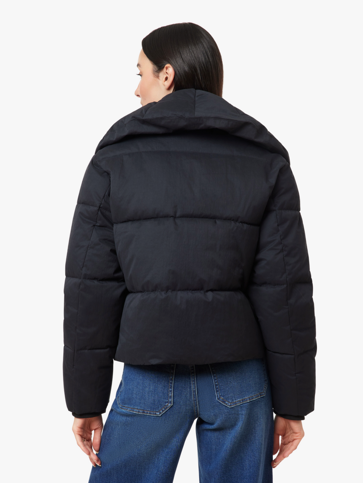 Habitual - Cropped Puffer Jacket - Black