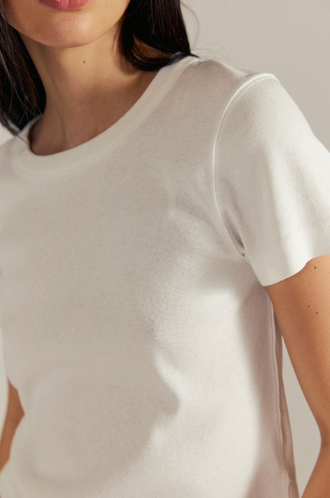 Free People - Atlas Crew Tee - Clean Ivory