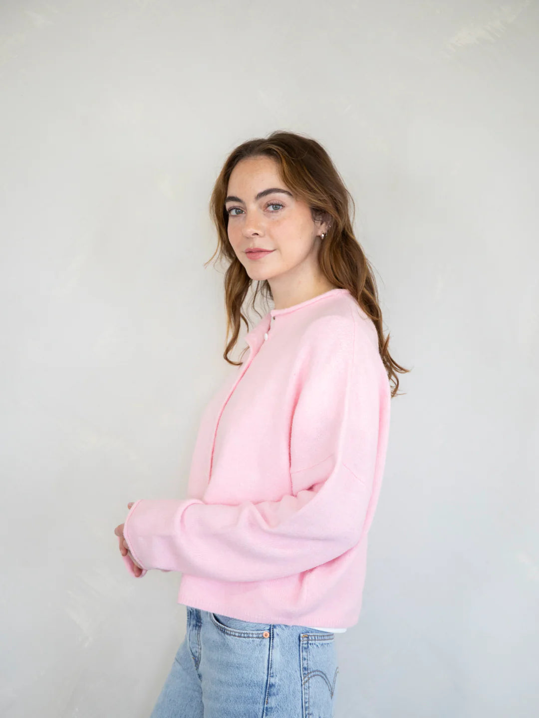 Piper Cardigan - Baby Pink