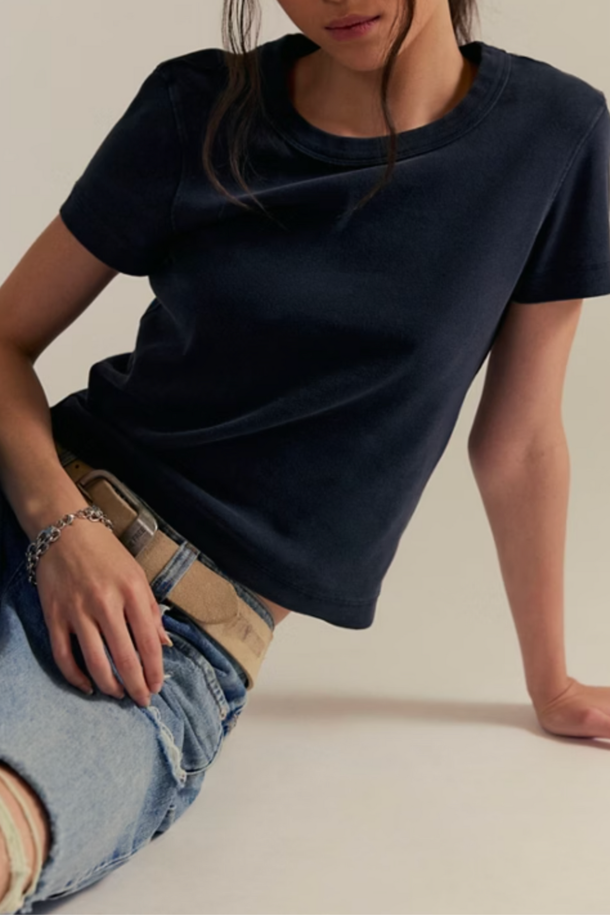 Free People - Atlas Crew Tee - Black