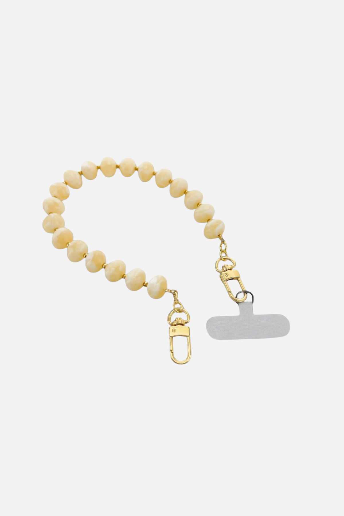 Resin Phone Chain — Yellow Amber