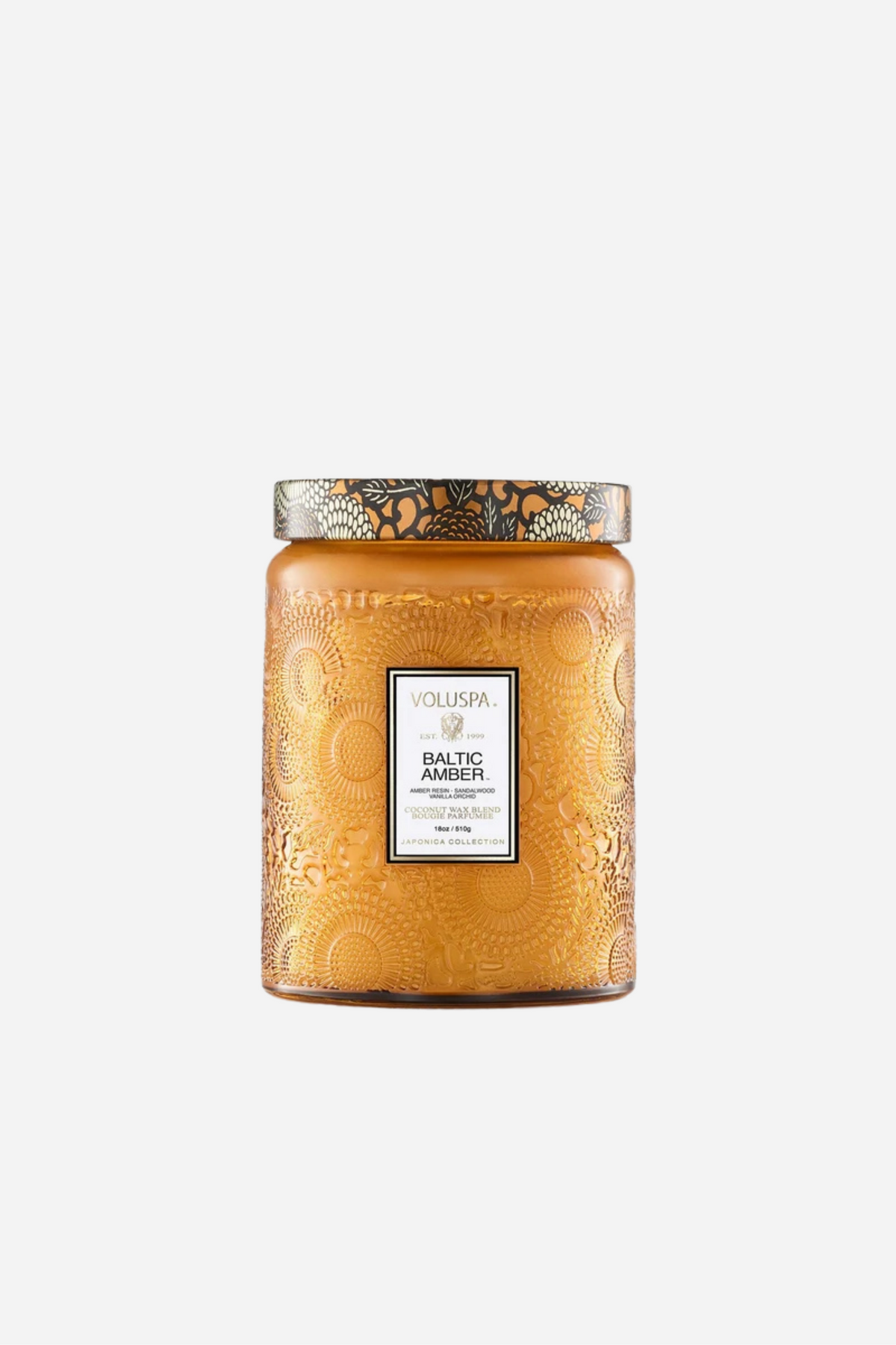 Voluspa - Large Glass Jar Candle - 18oz - Baltic Amber